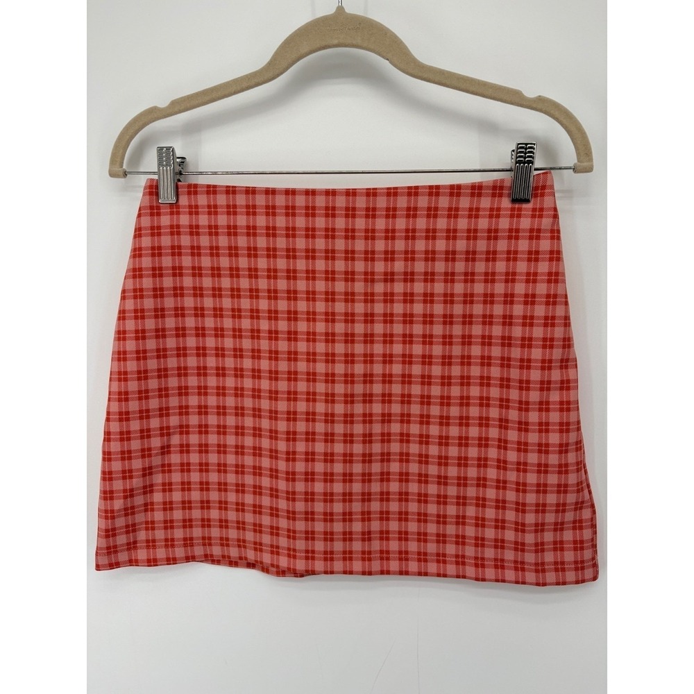 Urban Outfitters Pink Plaid Mini Skirt Women's Small Y2K Preppy Grunge 90s Retro